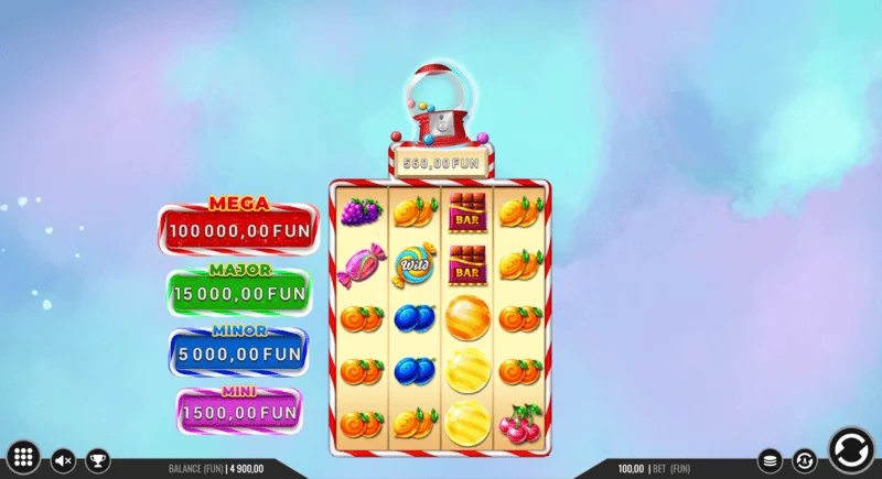 Sweet Candy Cash Stash - grynųjų pinigų monetos Hold and Win raunde